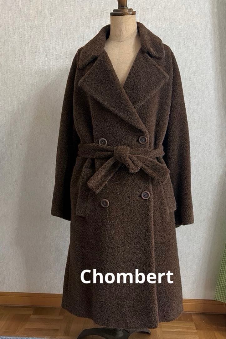 [Chombert] ブラウン ダブルブレスト ロングコート Next：日本 Joe Browns ダブルブレスト ロングライン ミリタリーコート