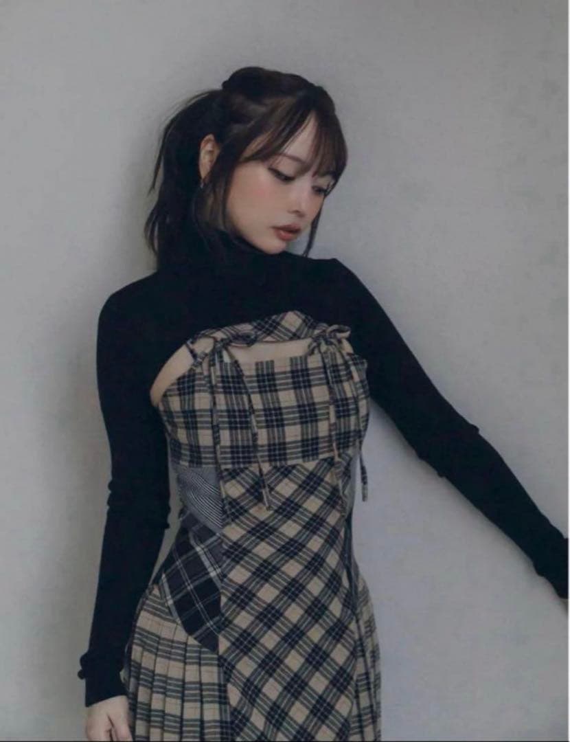 アンドマリー andmary Nadia check long dress - メルカリ