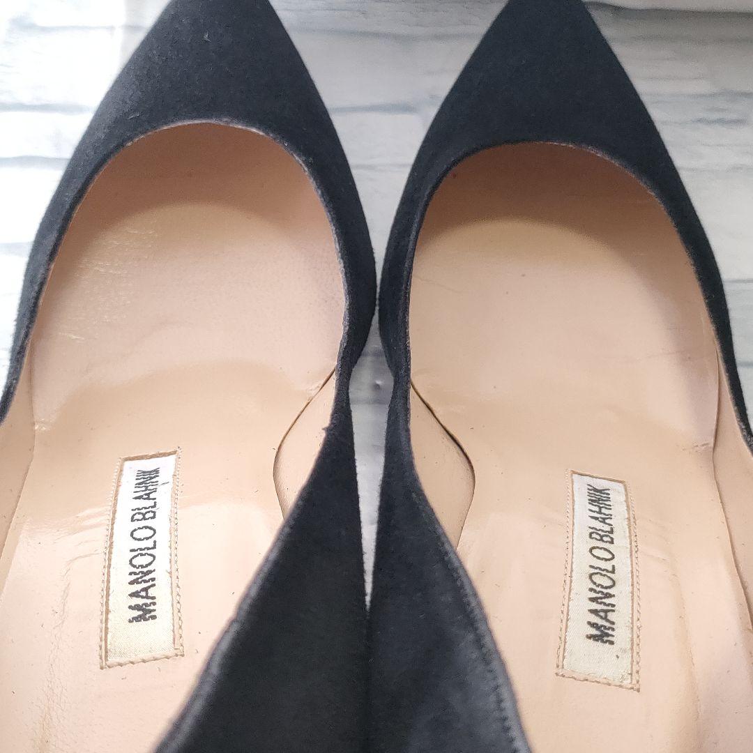 箱保存袋付き美品✨マノロブラニク VARENNA スウェード 黒 36.5 - メルカリ