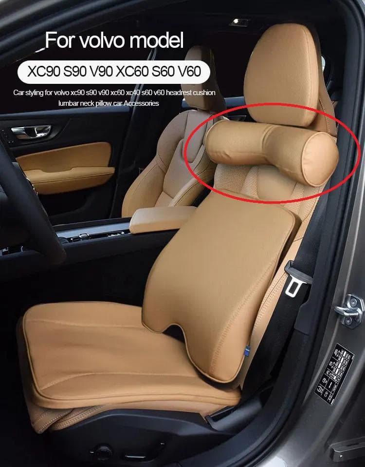 VOLVO ボルボ ネック クッション レザータイプ - メルカリ