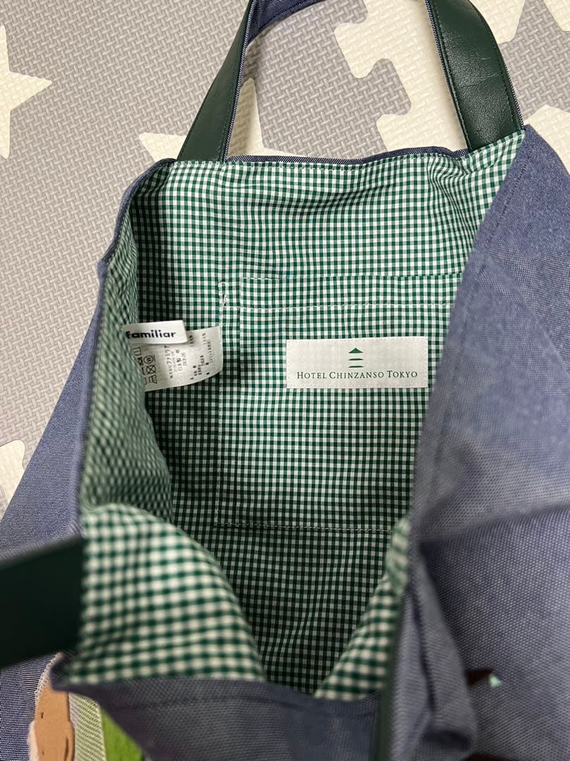 familiar × ホテル椿山荘東京 オリジナルデザイン デニムバッグ - メルカリ