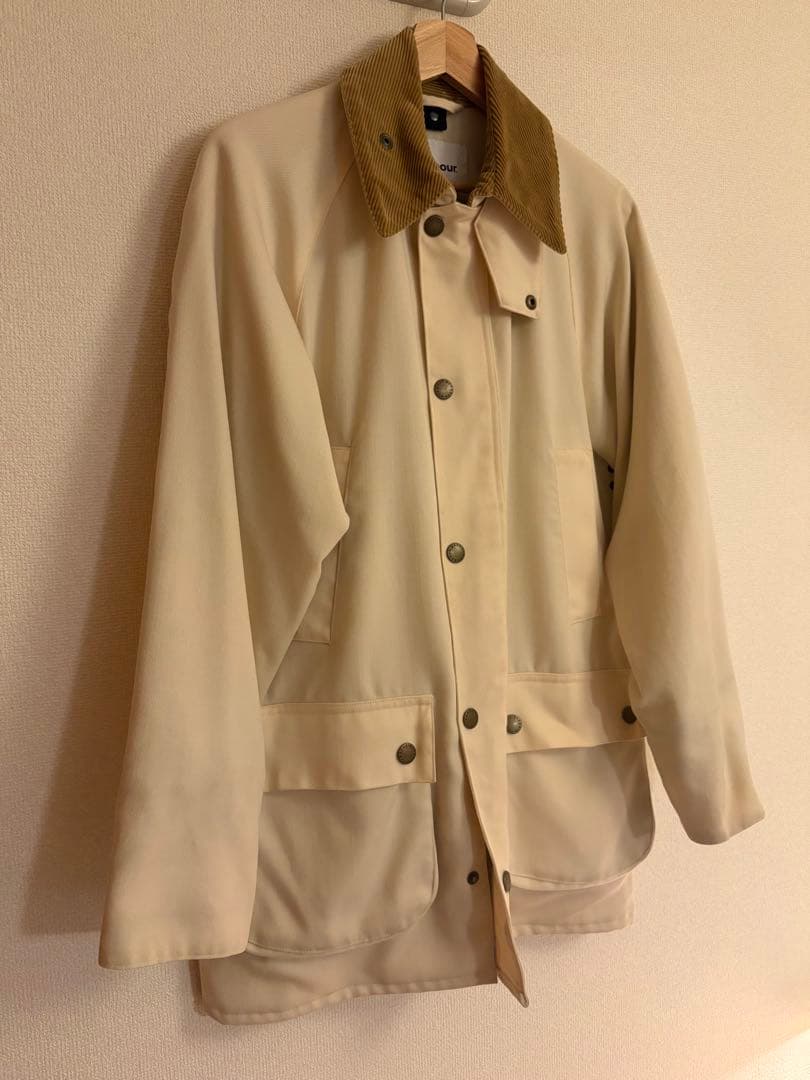 バブアー beams f 西口 36 アイボリー Barbour ビデイル - メルカリ