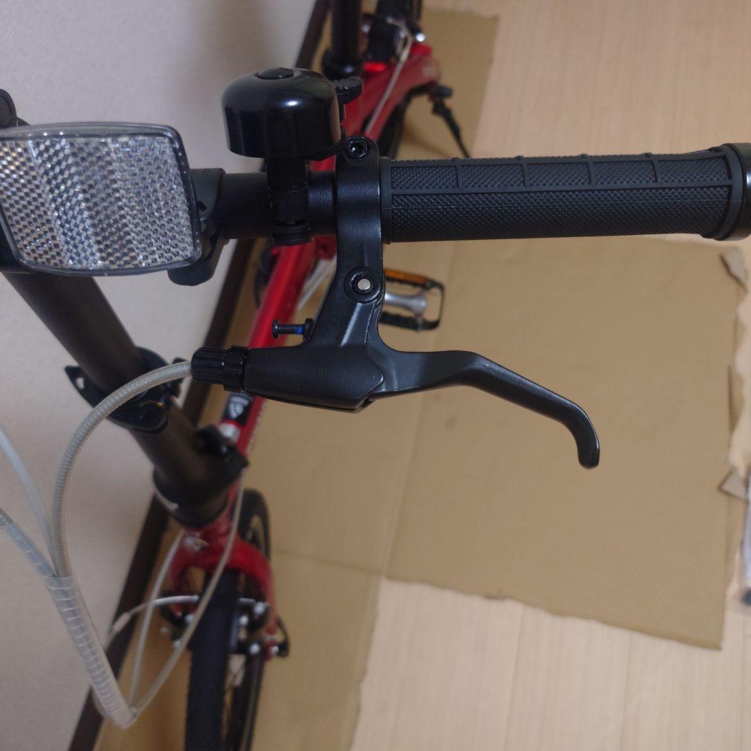 マサさん用】ルノー（赤）7段変速 折りたたみ自転車（鍵・ライト