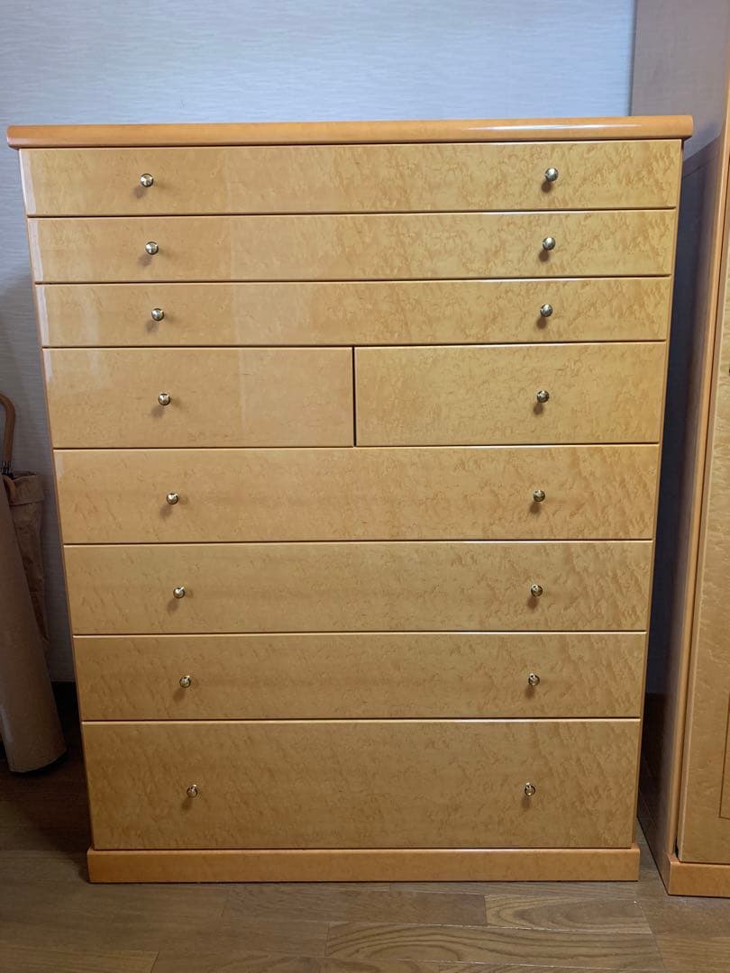 府中家具　　洋服タンス バーズアイメープル材使用 楽天市場】大塚家具取扱 府中家具「シャンドール」チェストc 30万