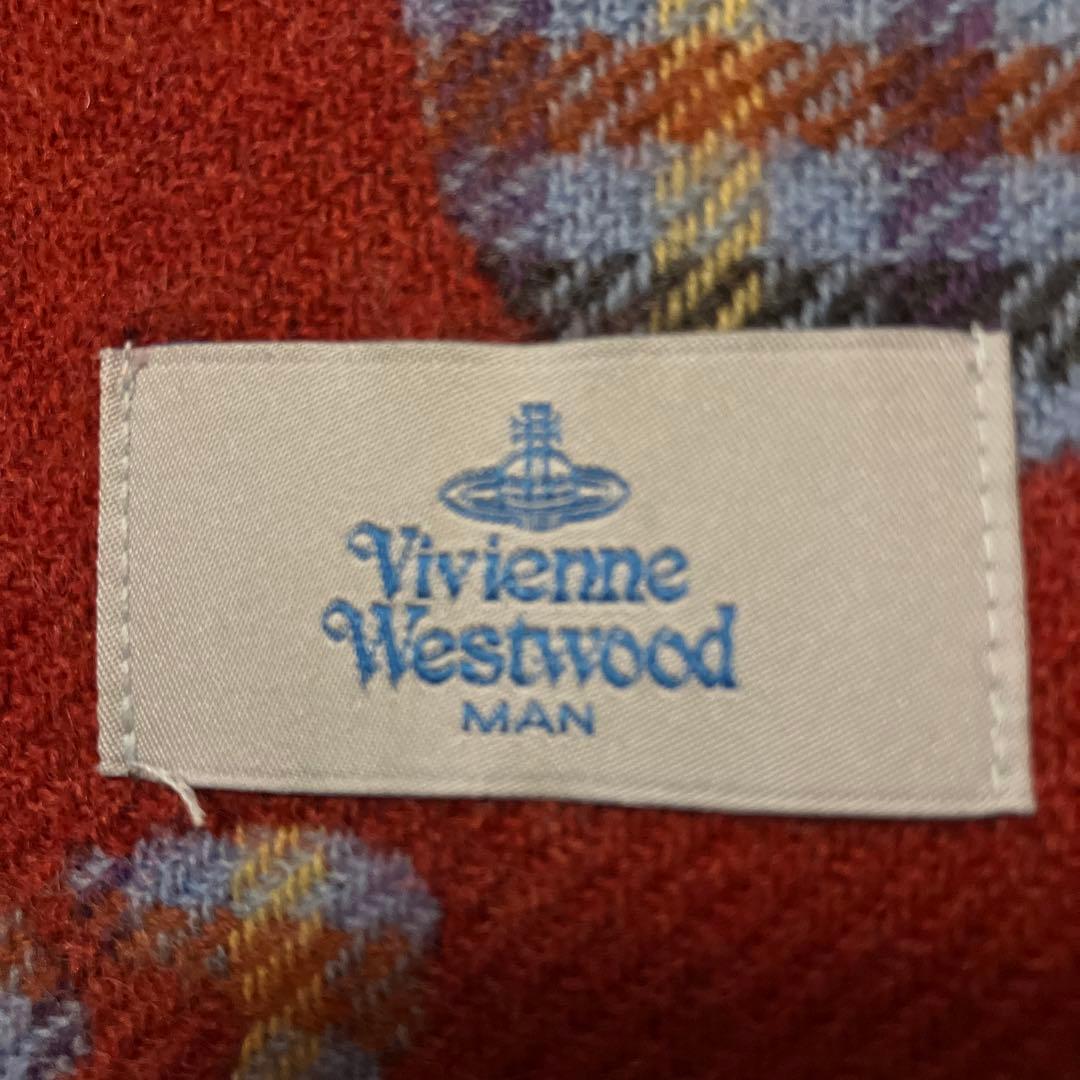 Vivienne Westwood ドット柄マフラー 赤オーブ Vivienne Westwood