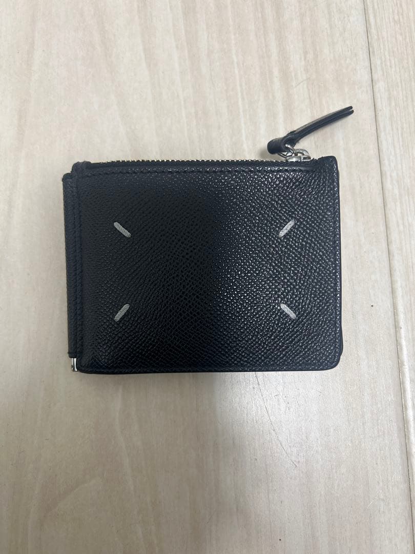 Maison Margiela ブラックレザーケース メゾンマルジェラ】4ステッチ キーリング カードケース – GQ SHOP