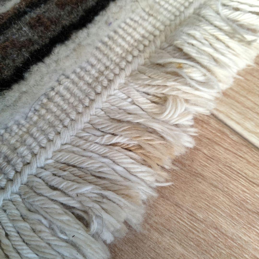 Y358 高級トルコ絨毯 カイセリ 手織 ウールxコットン 63×89cm - メルカリ