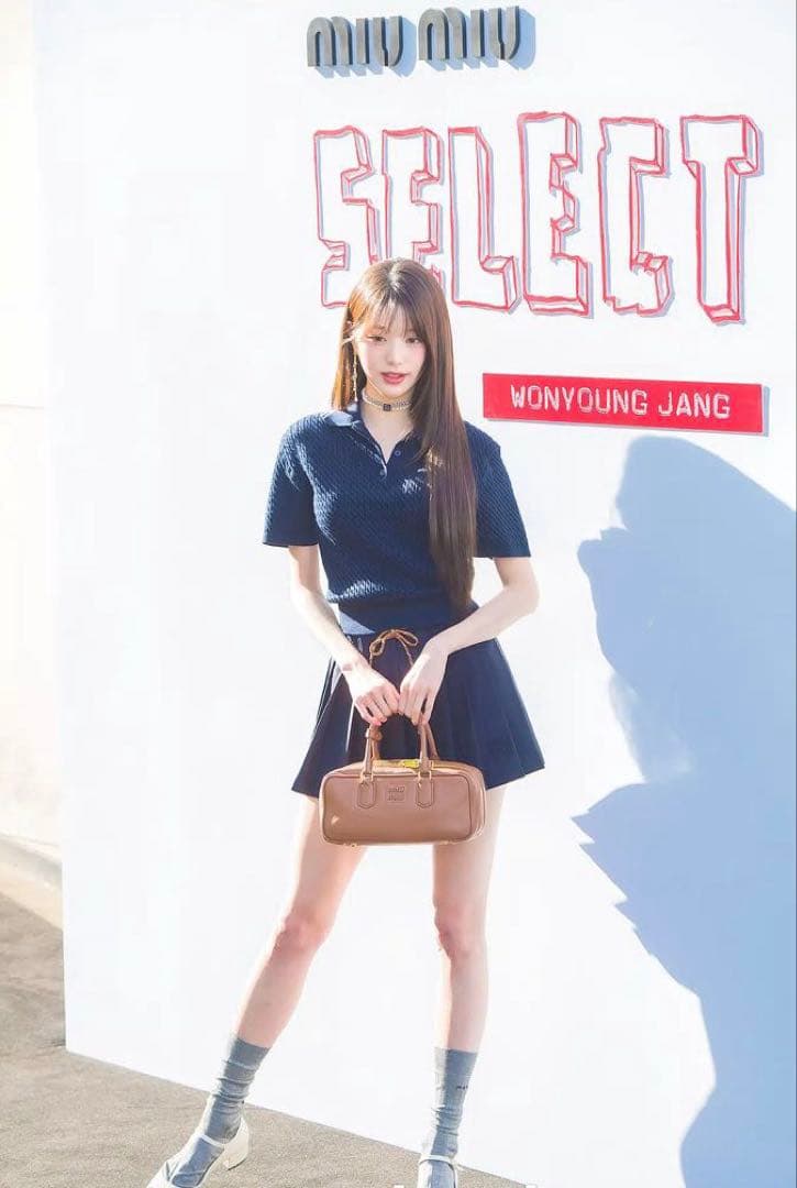 miumiu 2024/25 ウォニョン着 半袖 コットン ニットポロシャツ - メルカリ