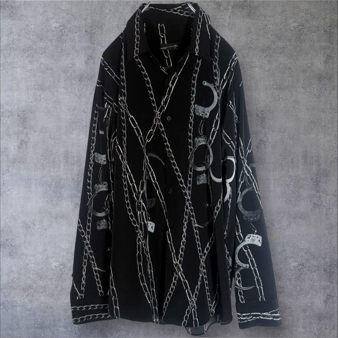 希少サンプル品】LAD MUSICIAN デシン チェーン柄 ビッグシャツ - メルカリ