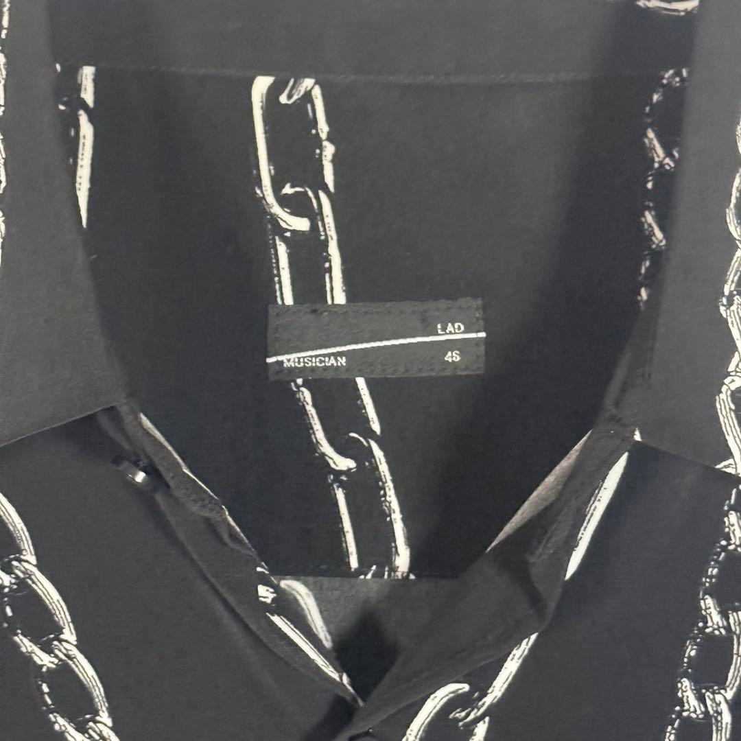 希少サンプル品】LAD MUSICIAN デシン チェーン柄 ビッグシャツ - メルカリ