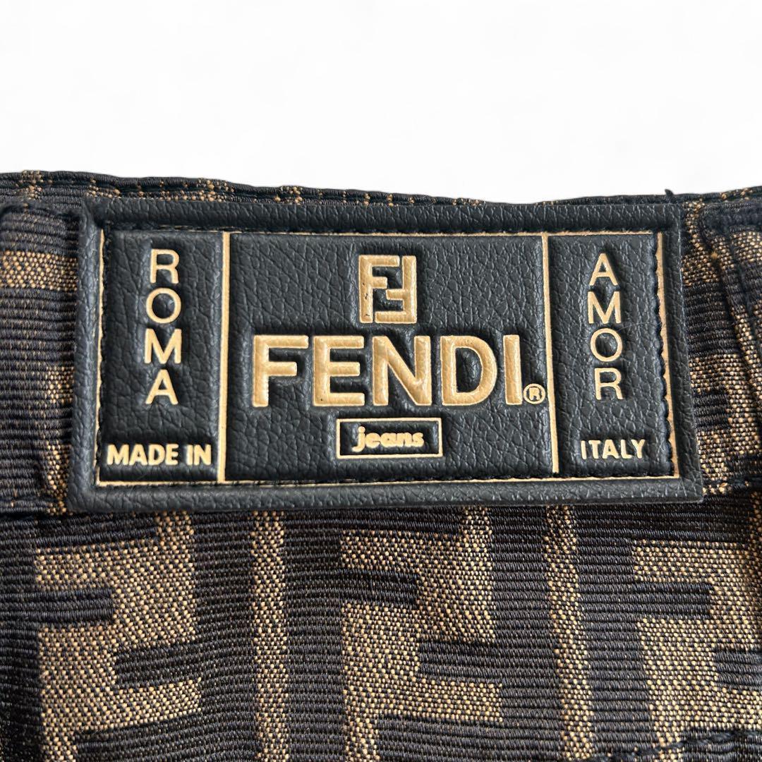 美品】フェンディ ヴィンテージ y2k 膝丈タイトスカート ズッカ 総柄