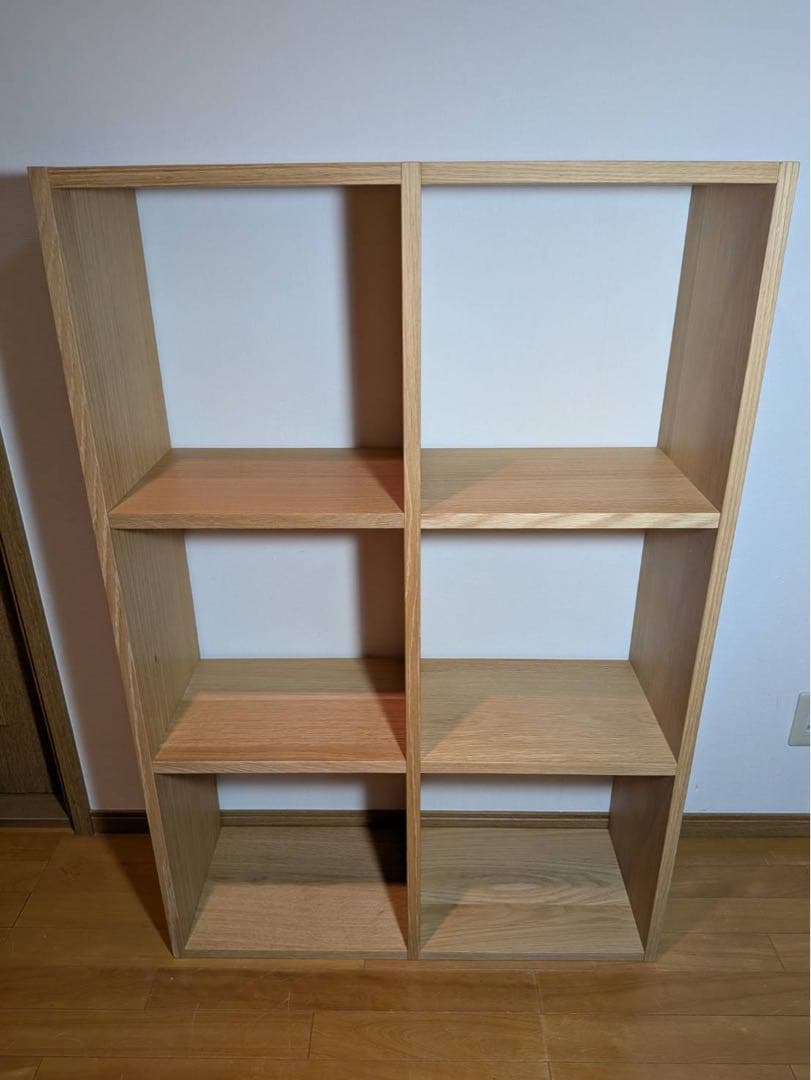 ■送料込■無印良品 スタッキングシェルフ 3×2 木製家具棚MUJI収納オーク材 スタッキングシェルフ・追加3段・オーク材 | 無印良品