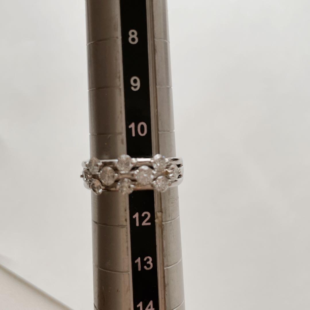 pt900 1.02ct 天然ダイヤモンドデザインリング