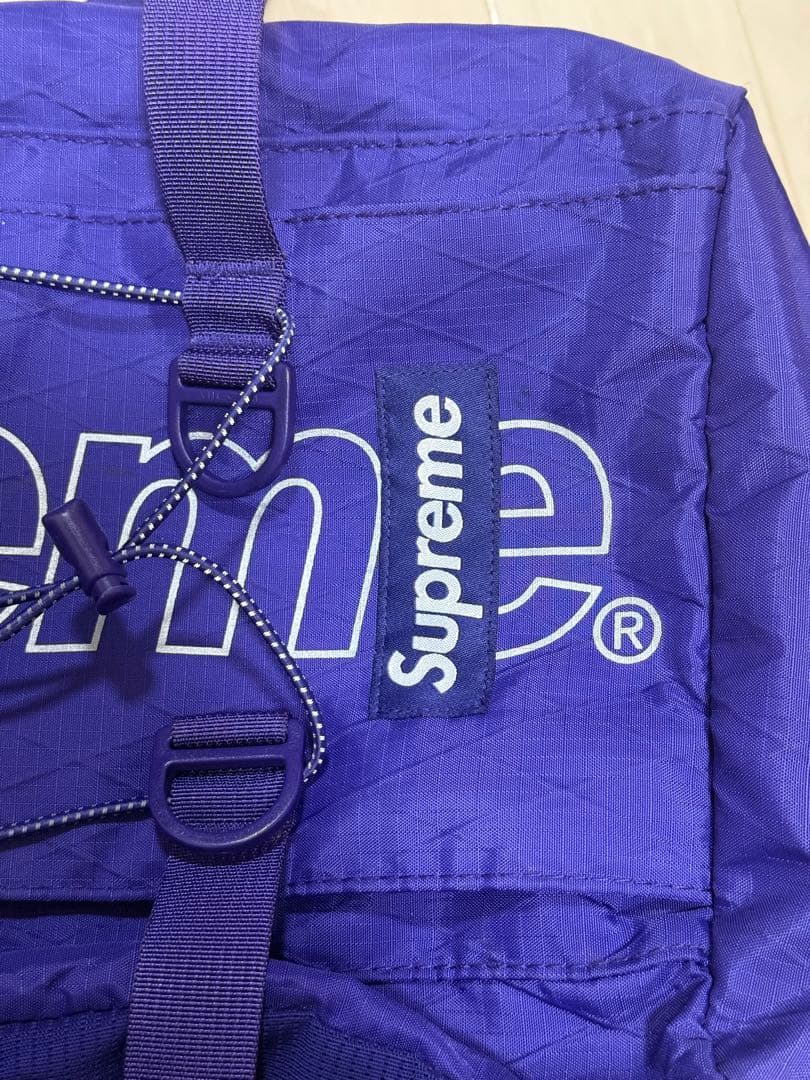 Supreme パープル バックパック 木村拓哉 - メルカリ
