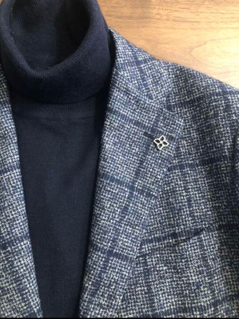 秋冬】TAGLIATOREタリアトーレネイビーウィンドウペンジャケット48