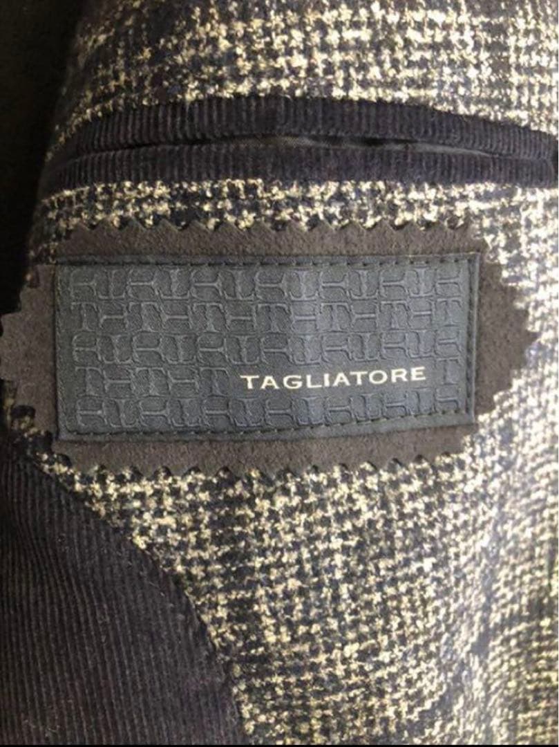 秋冬】TAGLIATOREタリアトーレネイビーウィンドウペンジャケット48