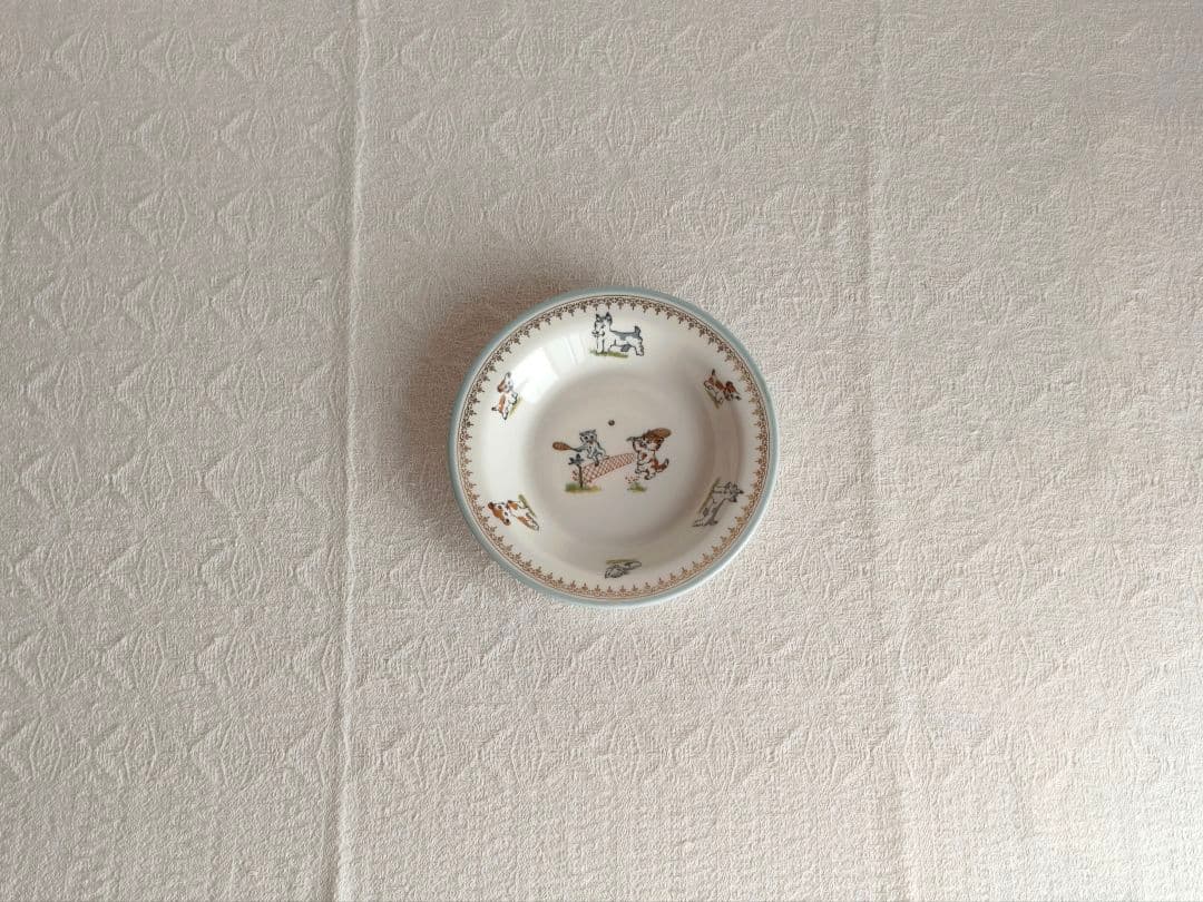 【アナベルさま】vintage limoges ❀ どうぶつ達の 可愛いプレート モグモグランチ ゴマアザラシ プレートペア［ギフトセット］ | AWASAKA