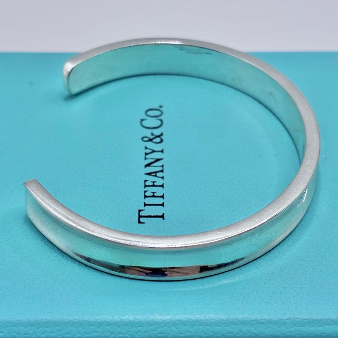 箱、袋付き】ティファニー 1837 ナロー カフ バングル スリム シルバー
