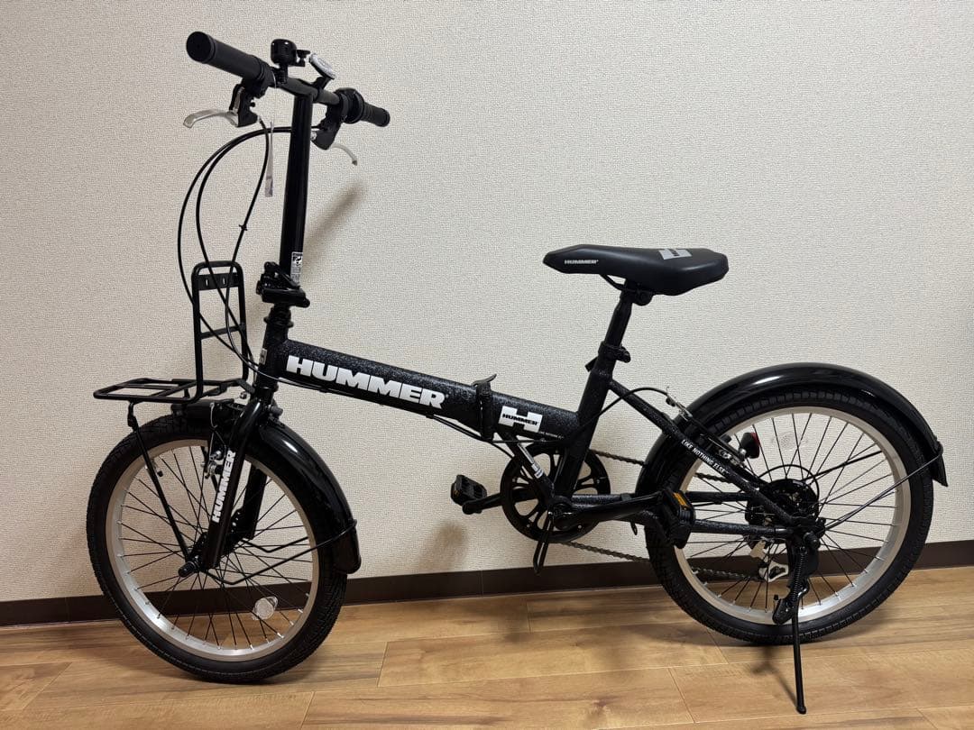 新品】折りたたみ自転車 ハマー HUMMER ブラック - メルカリ