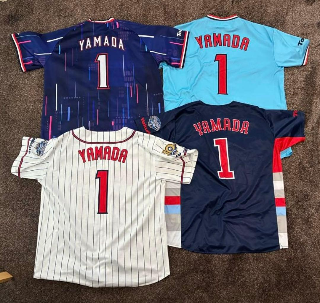 ど*平様 ヤクルトスワローズ ユニフォーム　山田（4枚セット） 東京ヤクルトスワローズ (トウキョウヤクルトスワローズ) 応援グッズ