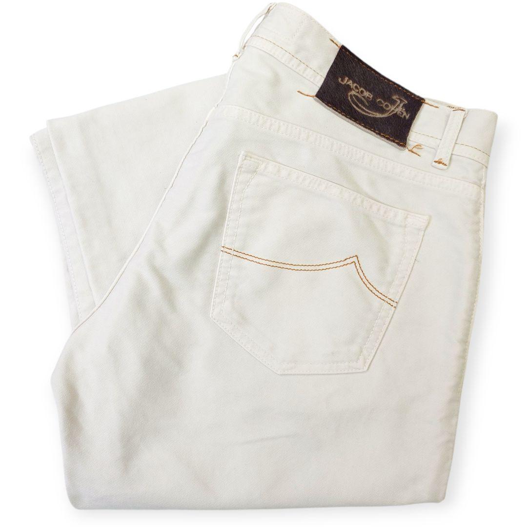 JACOB COHEN ヤコブコーエン J620 オフホワイト パンツ 33の通販はau