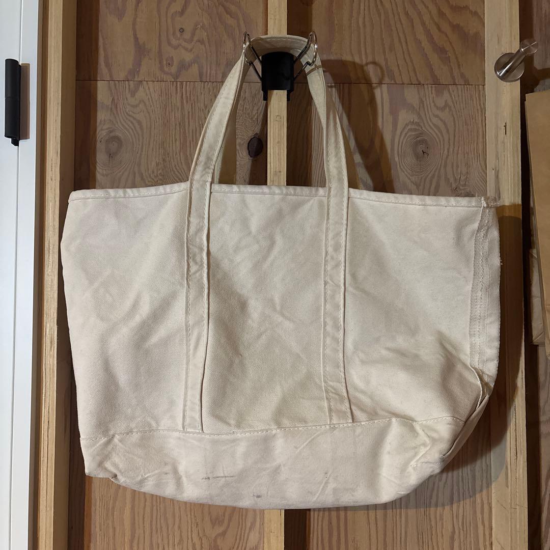 LL Bean トートバッグ 白　アイボリー セール】グローサリー・トート・ウィズ・ポーチ（トートバッグ）｜L.L.