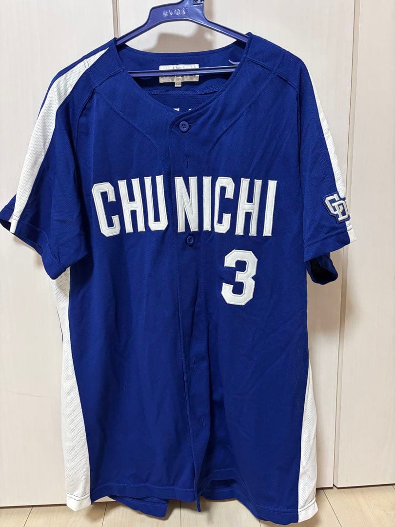 【希少】中日ドラゴンズ 立浪選手 ユニフォーム　ビジター　O-XO MIZUNO（ミズノ） 立浪和義 中日ドラゴンズ グッズ ユニフォーム 2019