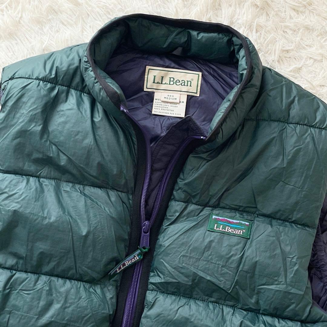 L.L.Bean フェアフィールド ベスト 好配色 ダブルジップ ドローコード