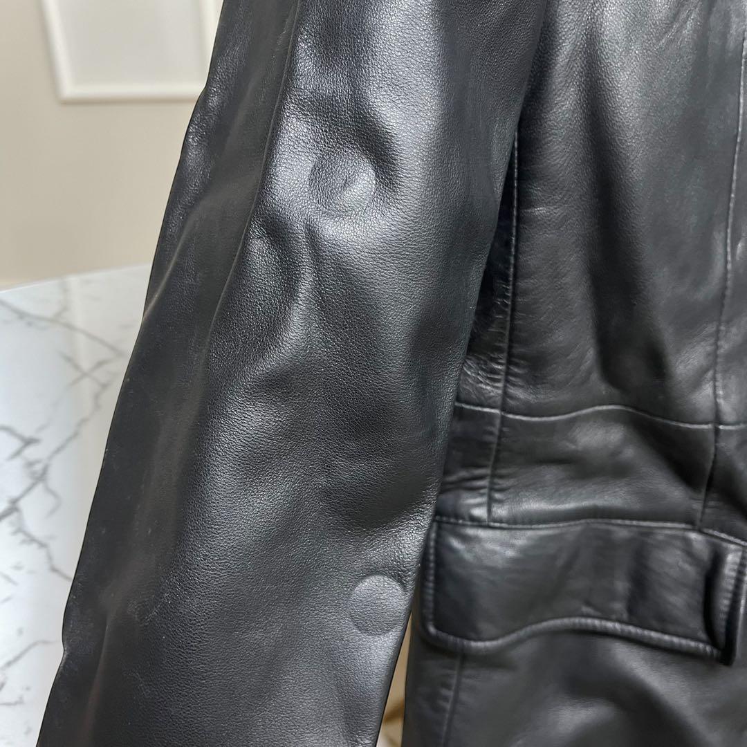 ✨レア✨オールドユニクロ Lサイズ 黒 レザージャケット ラムレザー