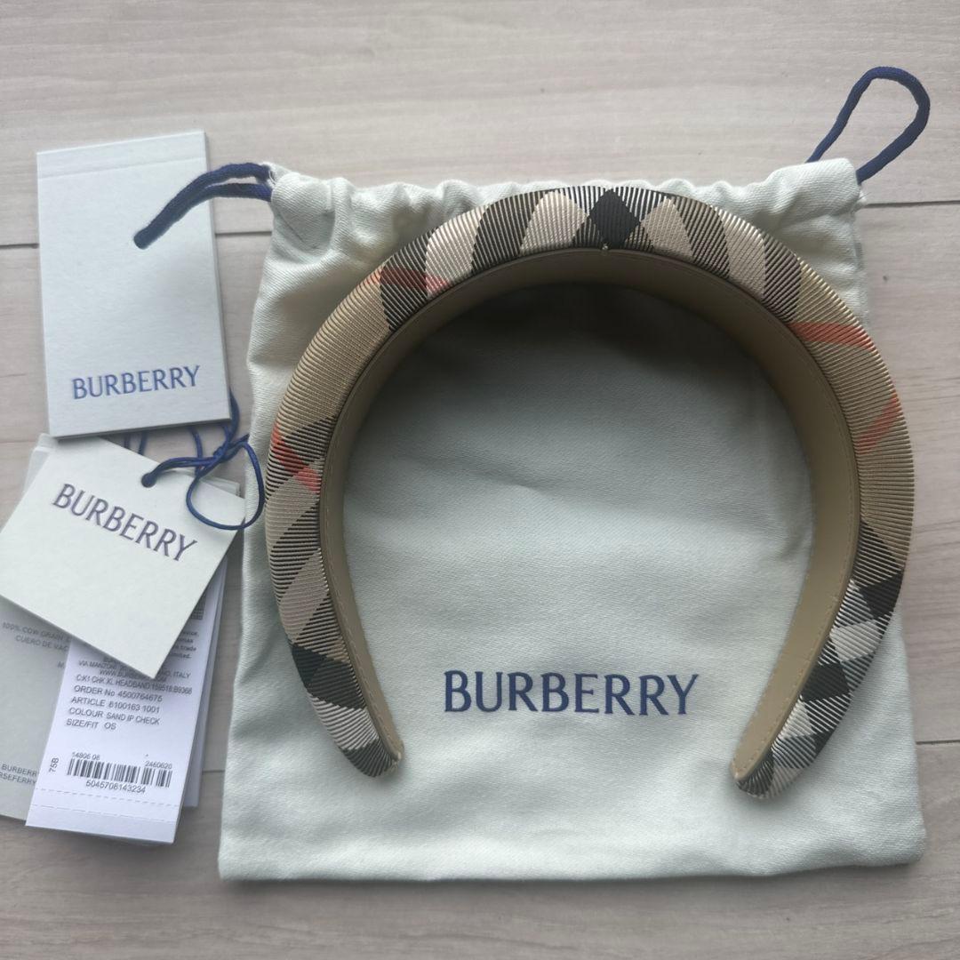 BURBERRY チェック柄 カチューシャ - メルカリ