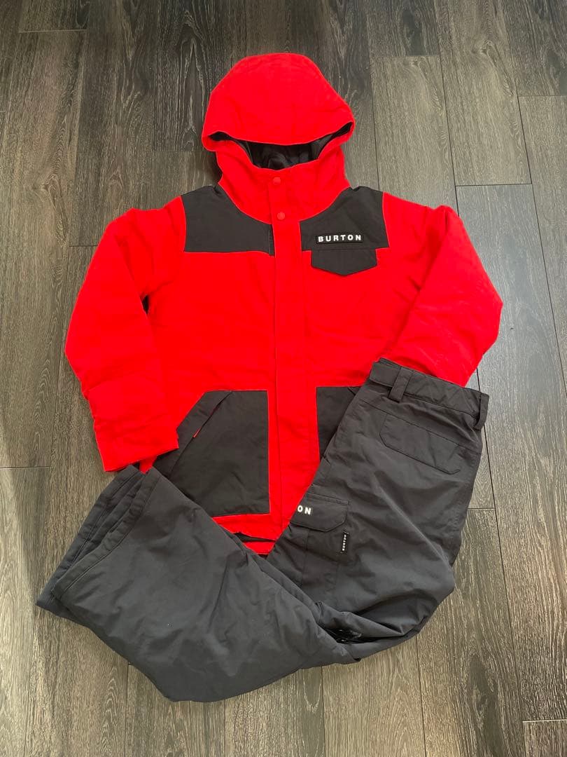 BURTON 子ども用 スノーウェア レッド/ブラック BURTON（バートン） スノーボードウェア キッズ ワンピース 25-26