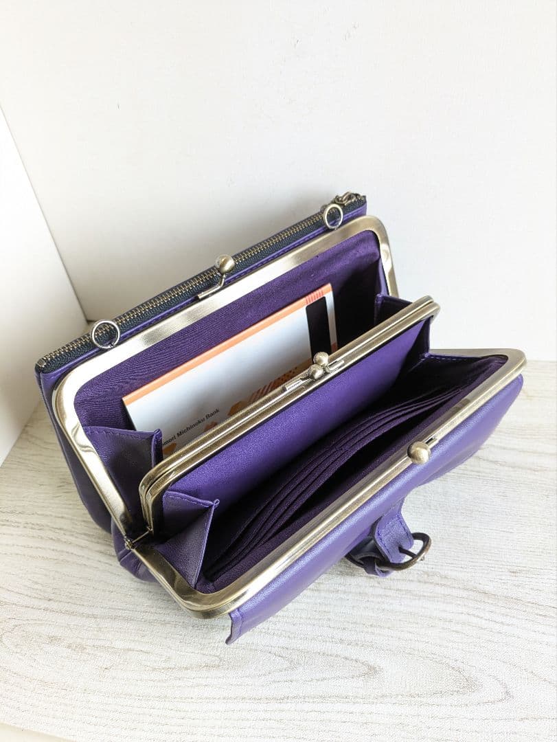 ひろは様専用 がま口ショルダーバック がま口キーケース