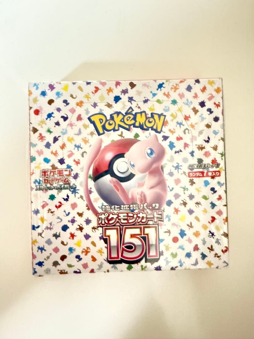 ポケモンカード151 ｼｭﾘﾝｸ付（切込あり）1BOX