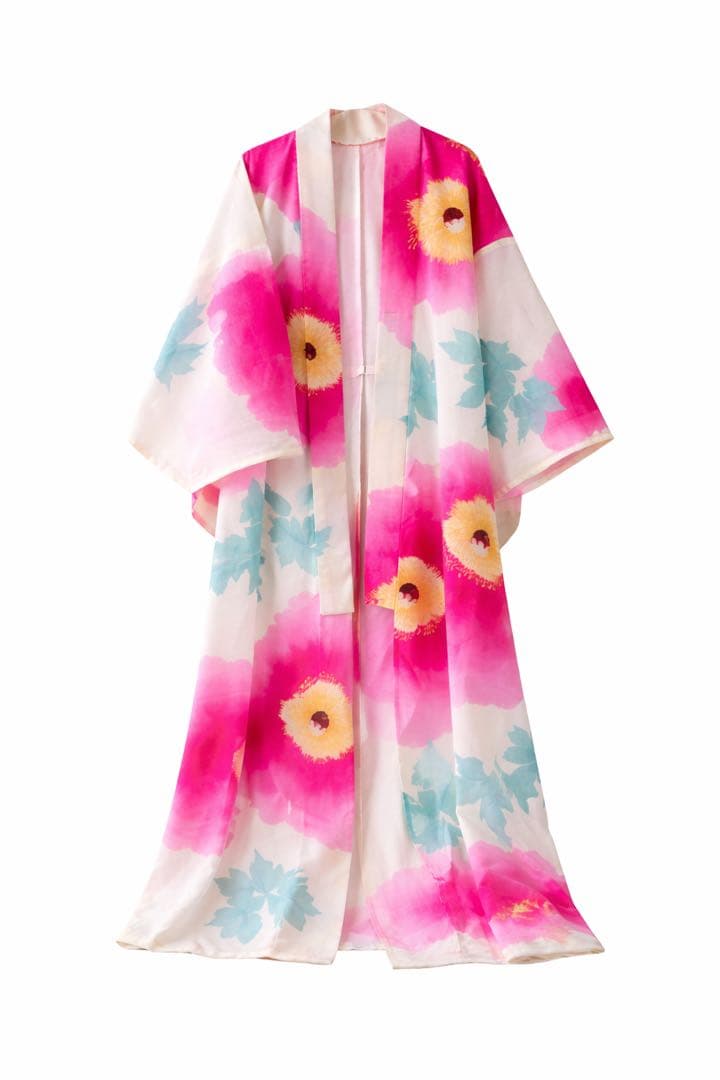 ふりふ　セオアルファ　浴衣　ポピー 吸水速乾 / 洗える夏きもの】 東レセオアルファ 小紋・浴衣 kifkif