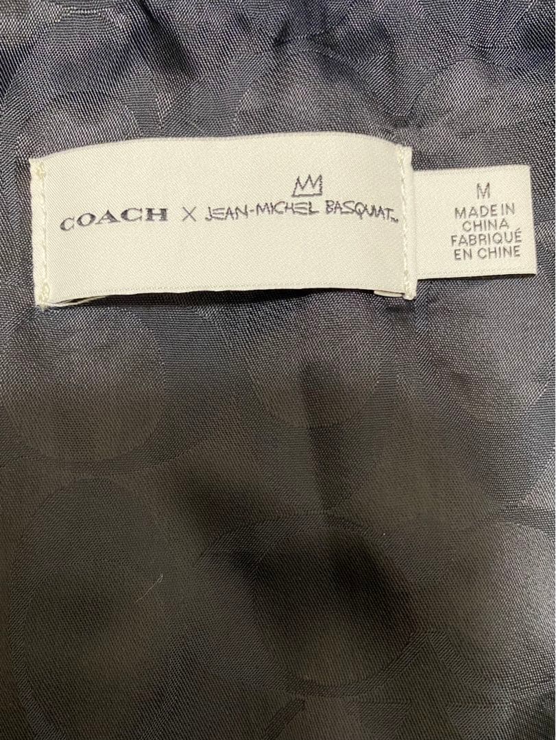 美品】COACH バスキア コーチ ナイロン ジャケット ブルゾンMA1 - メルカリ