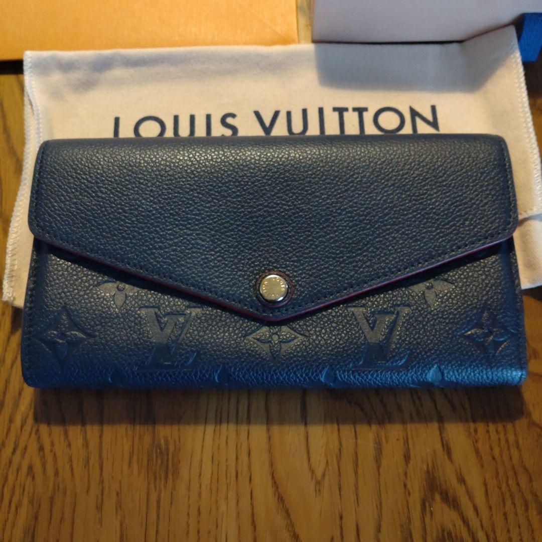LOUIS VUITTON ネイビー 長財布 - メルカリ