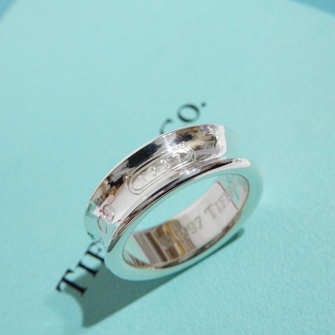 TIFFANY ティファニー ナロー リング 12号 1837 シルバー A11