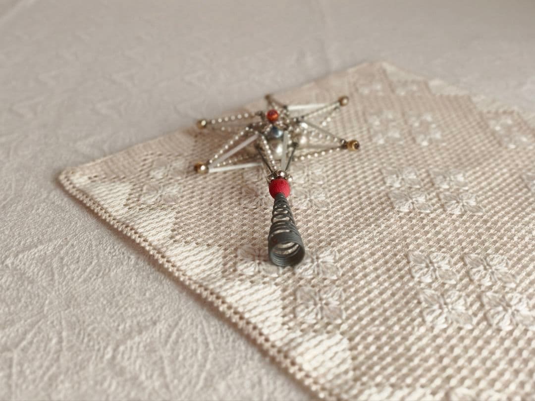 vintage tree top ❀ アンティークビーズ 星の ツリートップ