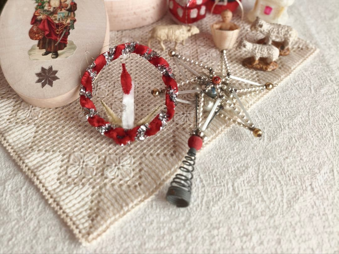 vintage tree top ❀ アンティークビーズ 星の ツリートップ