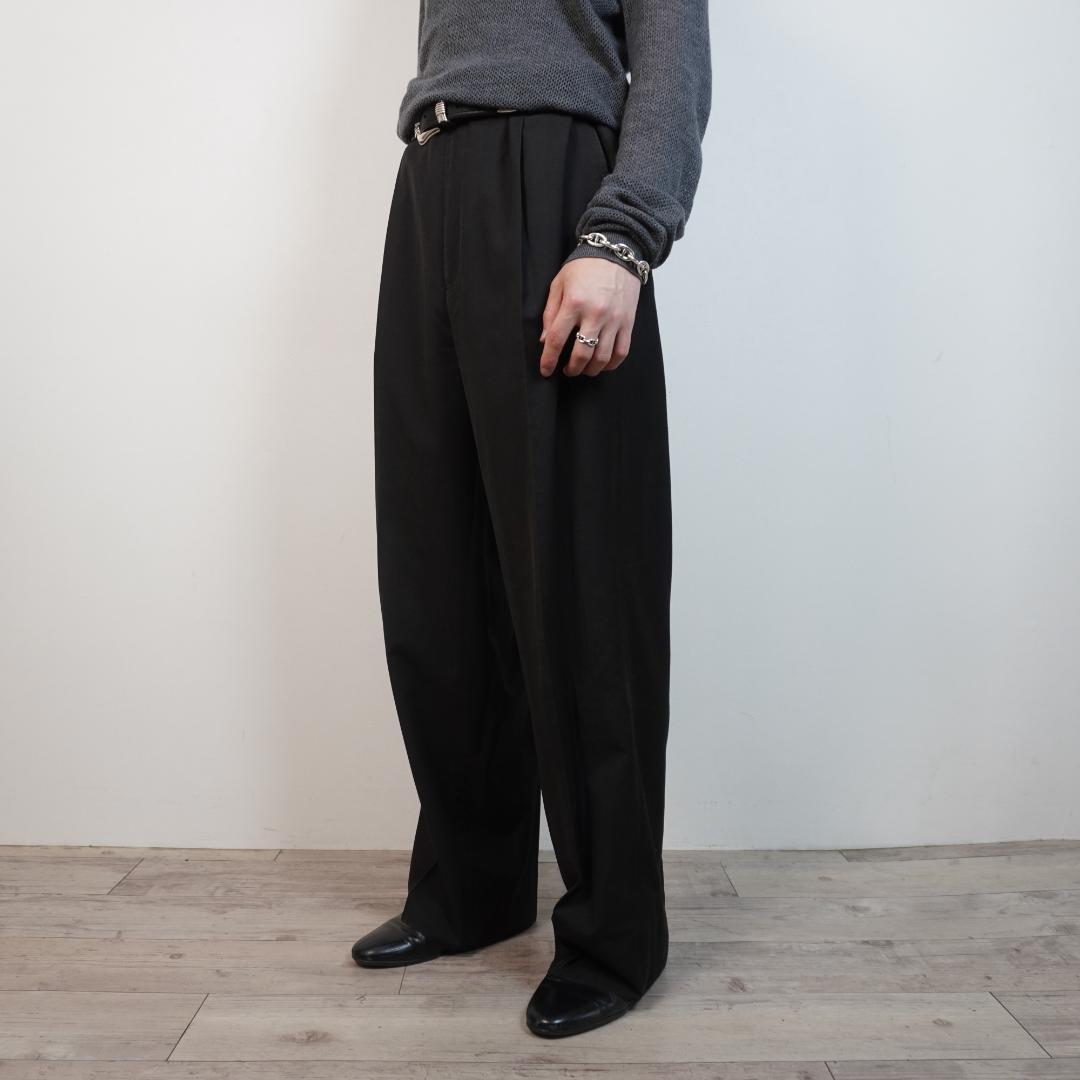 80s~ GIORGIO ARMANI 2タックスラックスパンツ/GW341 - メルカリ