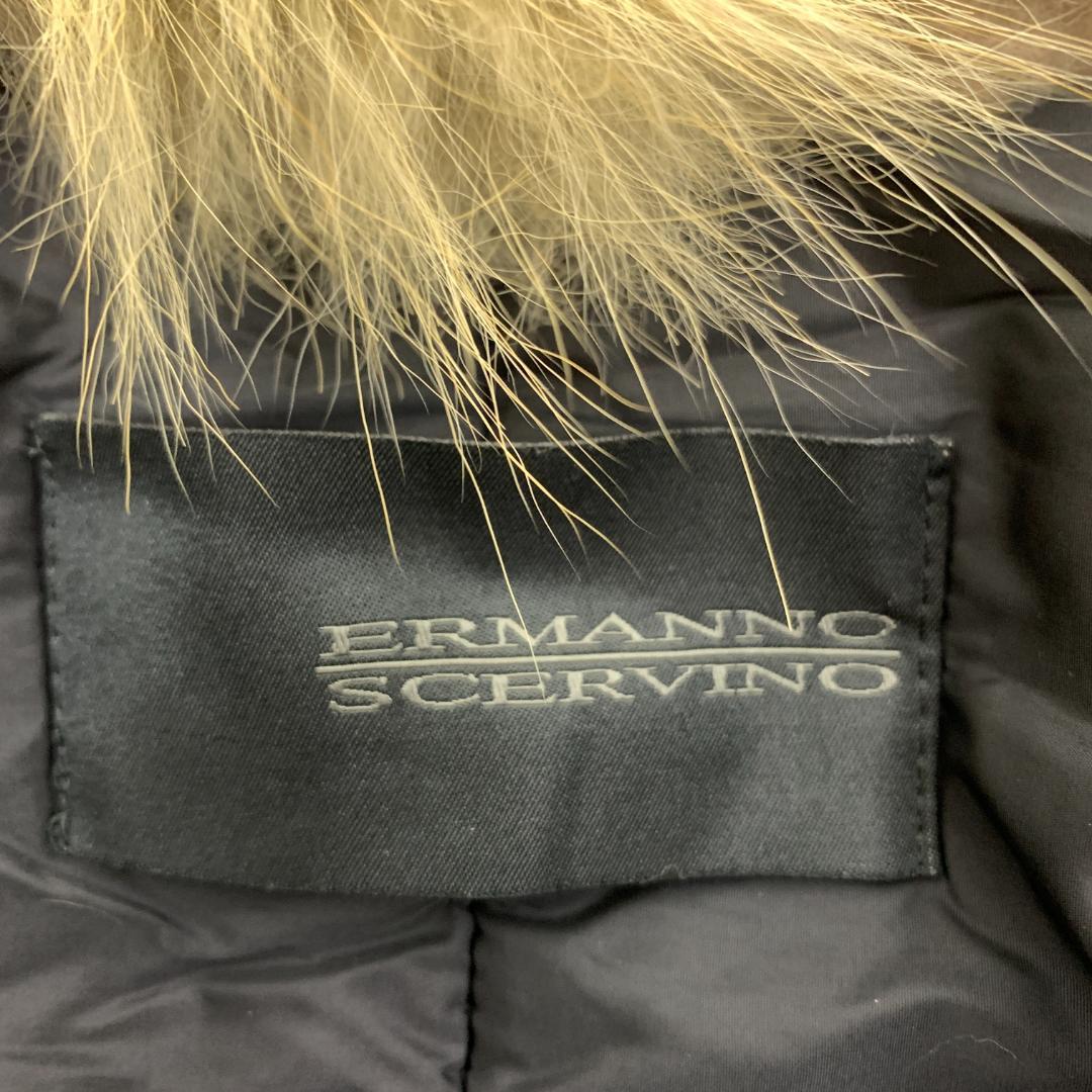 LA8951 エルマンノシェルビーノ ロングコート 黒 ナイロン 46 - メルカリ