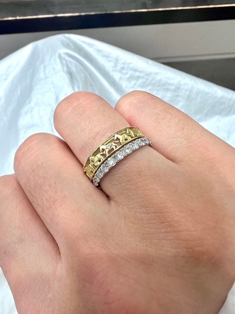 0.5ct ハーフエタニティ　pt950 14号