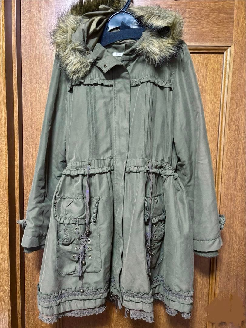 アクシーズファム 森ガール フリル モッズコート フェアリーグランジ