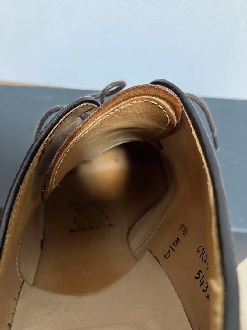 使用数回】オールデン バーガンディコードバン 54321 9ハーフD - メルカリ