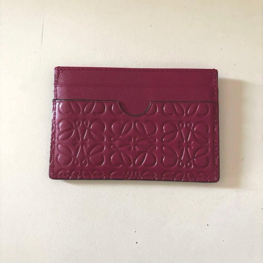 ロエベ カードケース リピートアナグラム レザー 赤　本日限定価格‼️ 楽天市場】ロエベ カードケース アナグラム パファー レッド