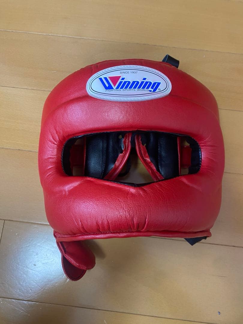 winning FG-5000 ヘッドギア 赤 Mサイズ ウイニング (WINNING) - ボクシング ヘッドギア - フルフェイスタイプ