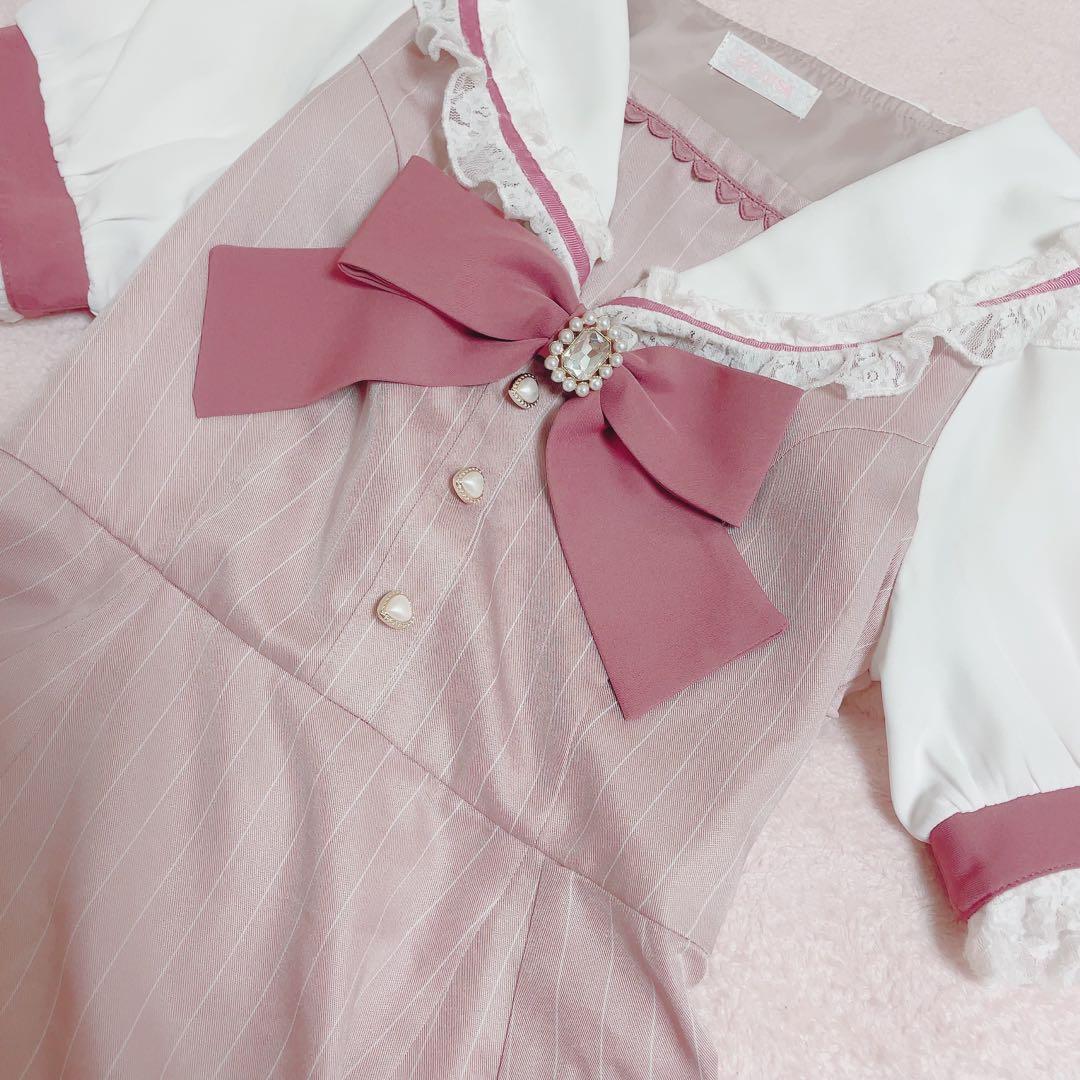 LIZLISA リズリサ セーラーセットアップ ピンク - メルカリ