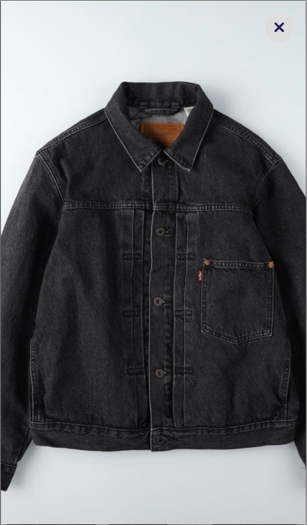 Levi's 1st 大戦モデル先染めブラックデニムGジャン