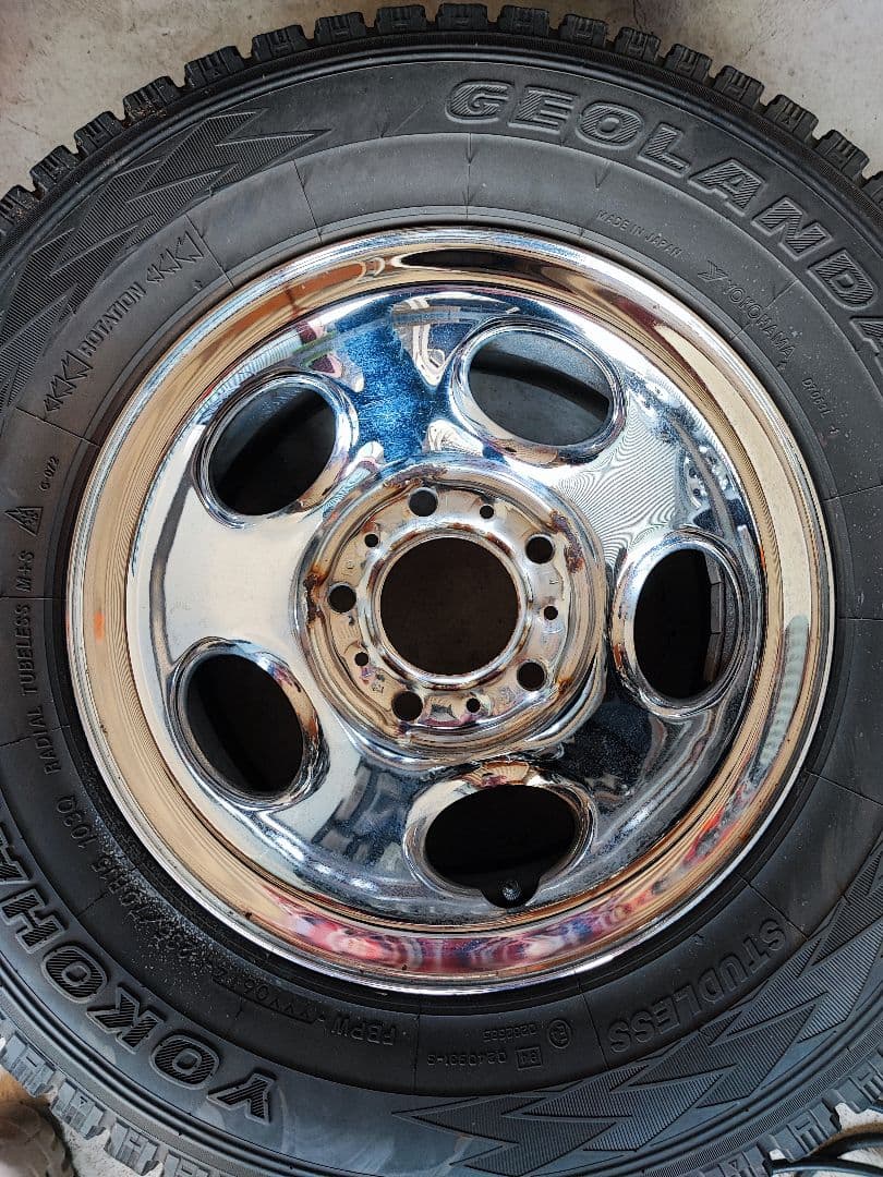 ダッジ ラムバン 純正15インチ 4本PCD139.7 スタッドレスタイヤ