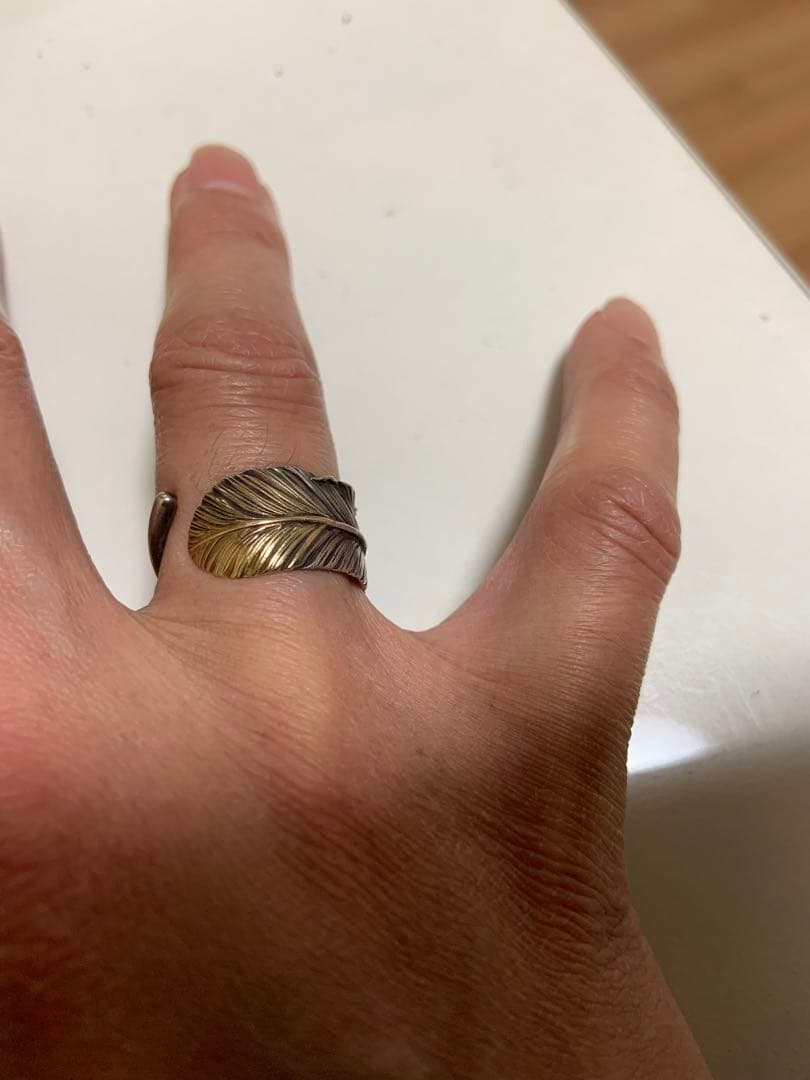ケンキクチ 先金 フェザー リング - メルカリ